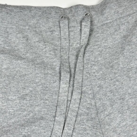 NWT Kier+J Sweater Pant Sz. M Gray Knit Drawstring Mid-Rise Cotton Pajama Lounge - Picture 4 of 11